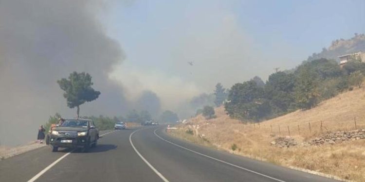 Çanakkale orman yangını | Çanakkale-Çan karayolu ne vakit açılacak, trafiğe açıldı mı?