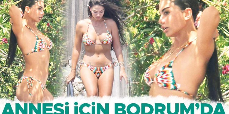 Demet Özdemir annesi için Bodrum’da