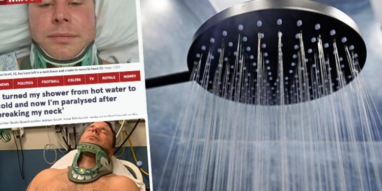 ‘Duş alırken sıcak suyu ansızın soğuğa çevirdim, artık boynumdaki kırık nedeni ile felçliyim’ Zımnî tehlikeye bu türlü dikkat çekti…