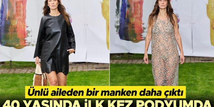 Hadid kardeşlerin ablası da sonunda model oldu: 40 yaşında birinci kere podyumda!