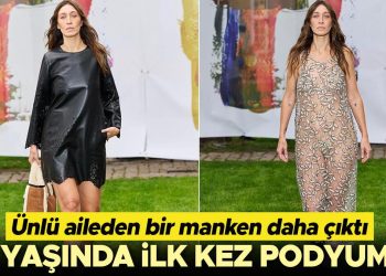 Hadid kardeşlerin ablası da sonunda model oldu: 40 yaşında birinci kere podyumda!