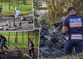 Malezya’da facia! Özel jet otoyola düştü: 10 meyyit