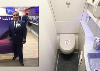 Pilot lavaboda hayatını kaybetti, havada dehşet dolu anlar!