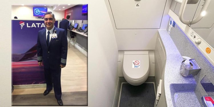 Pilot lavaboda hayatını kaybetti, havada dehşet dolu anlar!