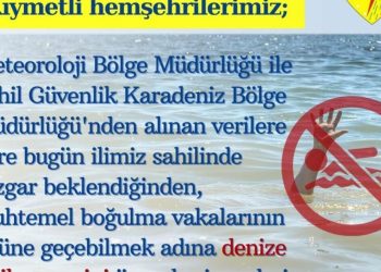 Samsun’da denize girmek yasaklandı