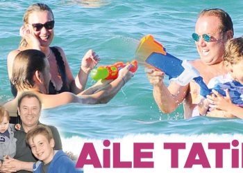 Şoray Uzun eşi ve çocuklarıyla tatilde