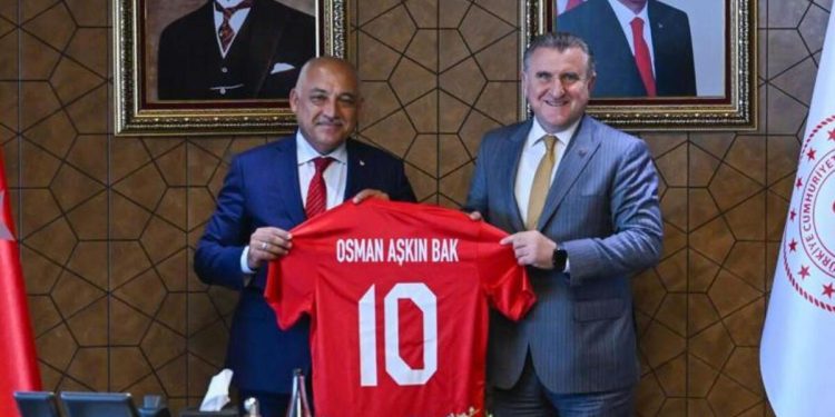 TFF Lideri Büyükekşi’den Gençlik ve Spor Bakanı Osman Aşkın Bak’a ziyaret