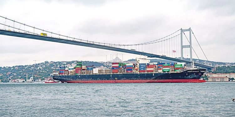 Ukrayna koridorundan birinci gemi kıyıdan geldi