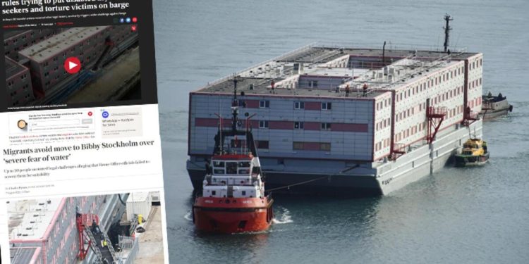 ‘Yüzen hapishane’ye birinci mülteciler gitti! İngiliz basını büyük skandalı yazdı: Hükümet 24 saat mühlet verdi