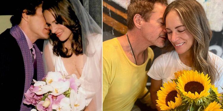 18 yıl evvelki düğün fotoğraflarını tekrar canlandırdılar: Aşkımız hâlâ çiçek açıyor!