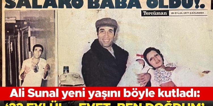 Ali Sunal yeni yaşını bu türlü kutladı: 22 Eylül… Evet, ben doğdum!