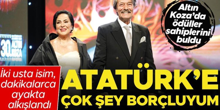 ‘Atatürk’e çok şey borçluyum’ Altın Koza’da mükafatlar sahiplerini buldu