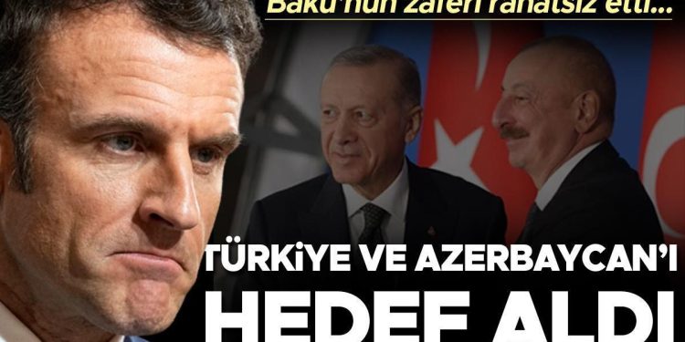 Bakü’nün zaferi rahatsız etti! Macron Türkiye ve Azerbaycan’ı maksat aldı