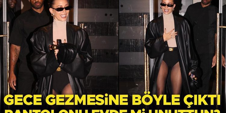 Bu cüret herkeste bulunmaz… Gece gezmesine pantolonsuz gitti!