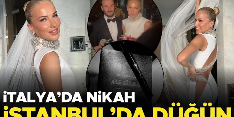 Burcu Esmersoy ile Nazım Akmandil’den İtalya’da nikah, İstanbul’da düğün