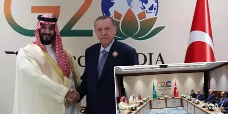 Cumhurbaşkanı Erdoğan, Suudi Arabistan Veliaht Prensi Selman ile görüştü