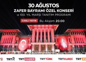 Cumhuriyet’in 100. Yılına Özel Hazırlanan Marş Birinci Sefer TRT Ekranlarında Yayınlanacak