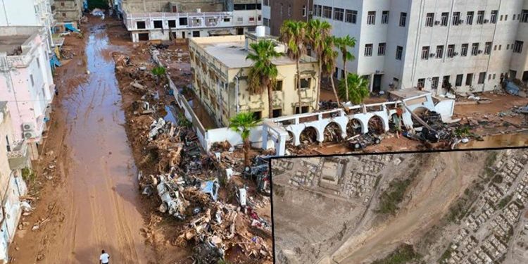 Daniel Fırtınası’nın Libya’da bıraktığı yıkım uydu manzaralarına yansıdı.