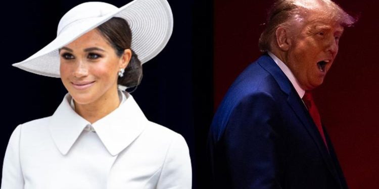 Donald Trump’tan Sussex Düşesi Meghan’a gönderme: Onunla kelam düellosuna girmeyi çok isterim