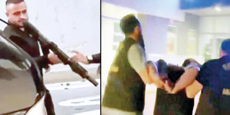 Düğün magandasına aksi kelepçe