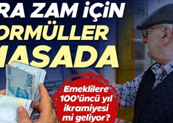 Emeklilere 100’üncü yıl ikramiyesi mi geliyor? Orta artırım için formüller masada