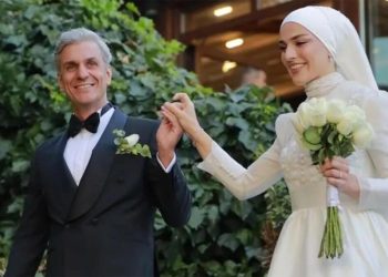 Eşine serenat yaptı… Ünlü oyuncu evlendi!