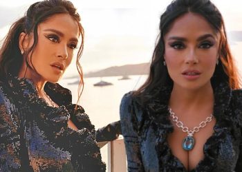 Filtresiz fotoğraflarla yakalanmıştı: Yeniden bikinili poz verdi, bu sefer tedbirini baştan aldı