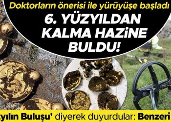 Hekimleri yürüyüşe çıkmasını önerdi, 6. yüzyıldan kalma az bir hazineyi buldu! ‘Yüzyılın Buluşu’ diyerek duyurdular…