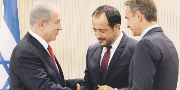 İsrail Başbakanı ve Rum-Yunan ikilisi… Doğu Akdeniz’de 9’uncu defa birebir poz