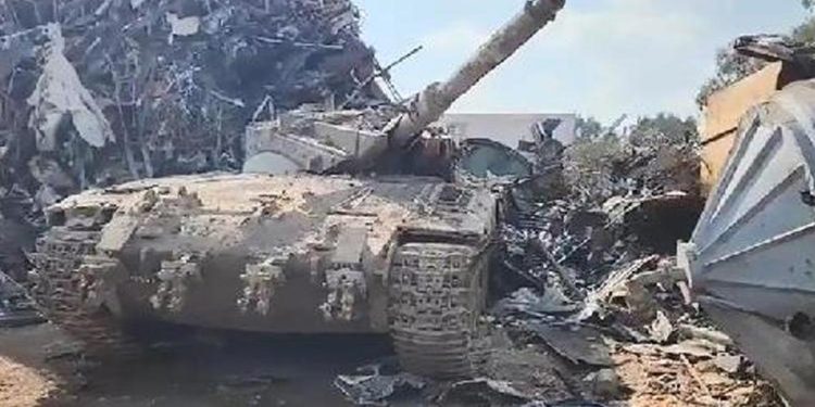 İsrail ordusundan çalınan tank, hurdalıkta bulundu