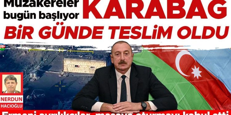 Karabağ bir günde teslim oldu