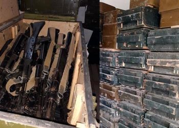 Karabağ’da çok sayıda silah ve mühimmat bulundu