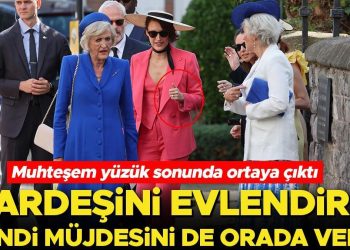 Kardeşini evlendirdi… Kendi evlilik muştusunu de düğünde verdi!