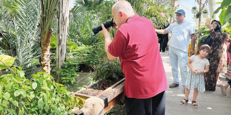 Kelebek Bahçesi’ne ziyaretçi rekoru