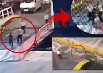 Komşuyu ayağa kaldıran imajlar: Geç kalan adamı feribottan aşağı attılar! Toplumsal medyada öfke: Bu bir cinayet…