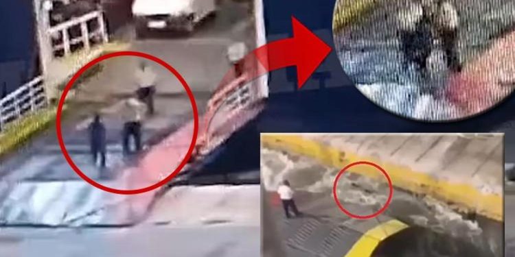 Komşuyu ayağa kaldıran imajlar: Geç kalan adamı feribottan aşağı attılar! Toplumsal medyada öfke: Bu bir cinayet…