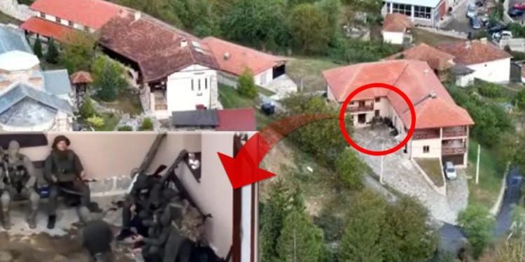 Kosova bir polisi şehit eden Sırp saldırganların manzaralarını paylaştı