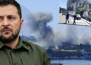 Moskova’ya büyük şok: Rus filosunun ana karargahı füzelerle vuruldu! İşte birinci manzaralar