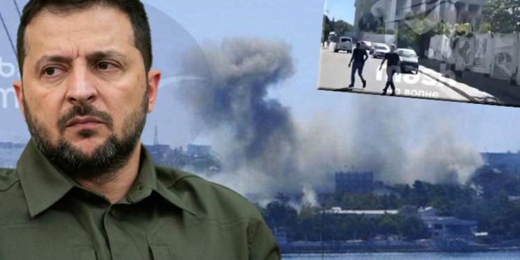 Moskova’ya büyük şok: Rus filosunun ana karargahı füzelerle vuruldu! İşte birinci manzaralar