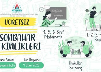 Nevşehir Belediyesi Gençlik ve Spor Hizmetleri Müdürlüğü istekli eğitim periyodu başlıyor… İşte sonbahar devri aktiflik takvimi