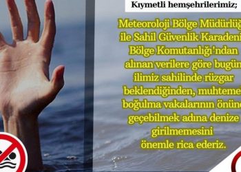 Samsun Valiliği’nden dikkat çeken uyarı! Denize girilmemeli… İşte Valilkten gelen açıklama