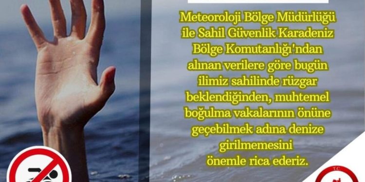 Samsun Valiliği’nden dikkat çeken uyarı! Denize girilmemeli… İşte Valilkten gelen açıklama
