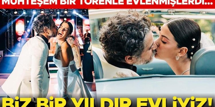 Süper bir merasimle evlenmişlerdi… ‘Biz 1 yıldır evliyiz’