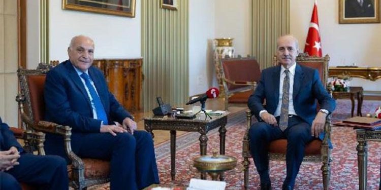 TBMM Lideri Numan Kurtulmuş, Cezayir Dışişleri Bakanı Ahmed Attaf’ı kabul etti