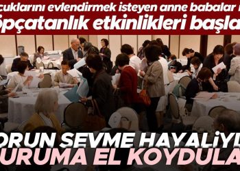 Torun sevme hayaliyle duruma el koydular! Japonya’da çocuklarını evlendirmek isteyen anne babalar için çöpçatanlık aktiflikleri başladı