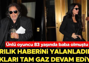 Ünlü oyuncu 83 yaşında baba olmuştu… Ayrılık haberini yalanladılar: Aşkları tam gaz devam ediyor