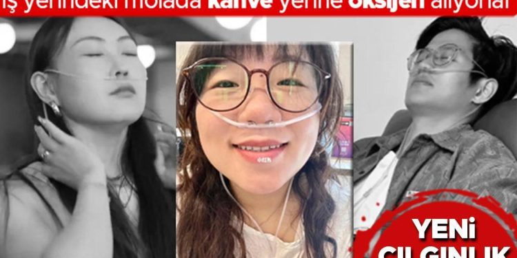 Yeni çılgınlık: Oksijen maskesi! Öğlen molalarında kahve yerine oksijen alıyorlar…