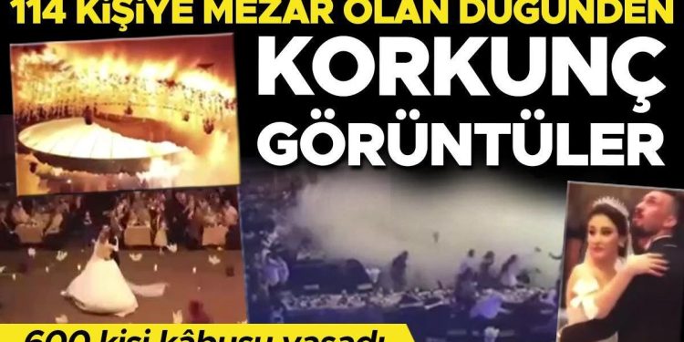 114 kişinin öldüğü düğünün yeni imajları yayınlandı