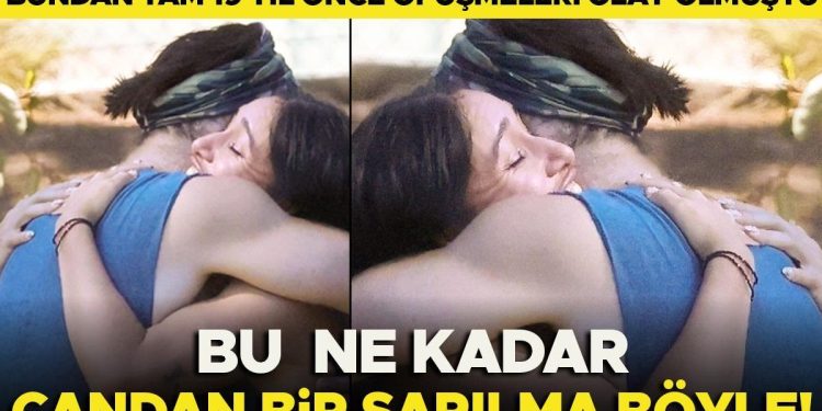 19 yıl evvel öpüşmeleri olay olmuştu: Bu ne kadar candan bir sarılma böyle!