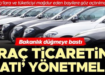 Araç ticaretine ‘çatı’ yönetmelik